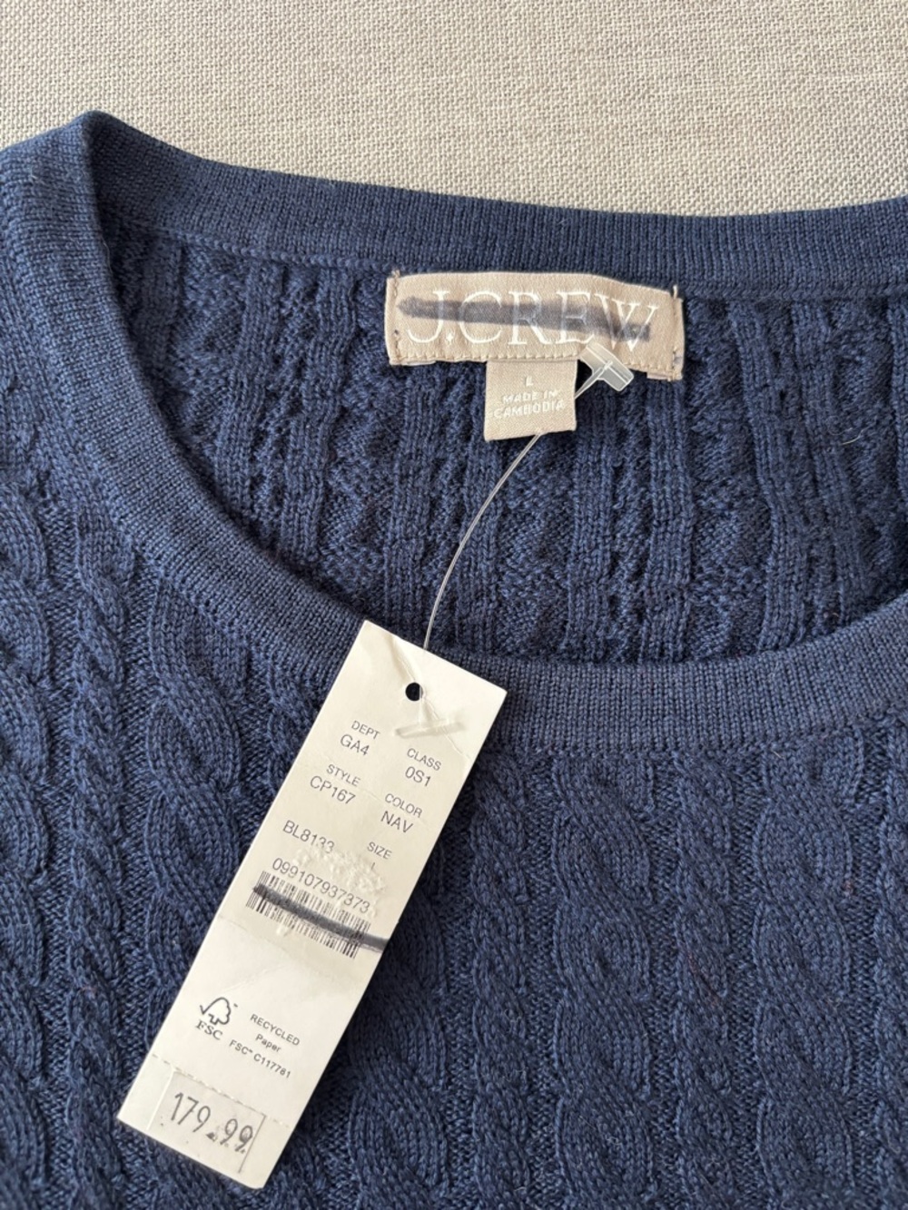 J.Crew Cable-knit sweater-dress in merino wool - Picture 5 of 7